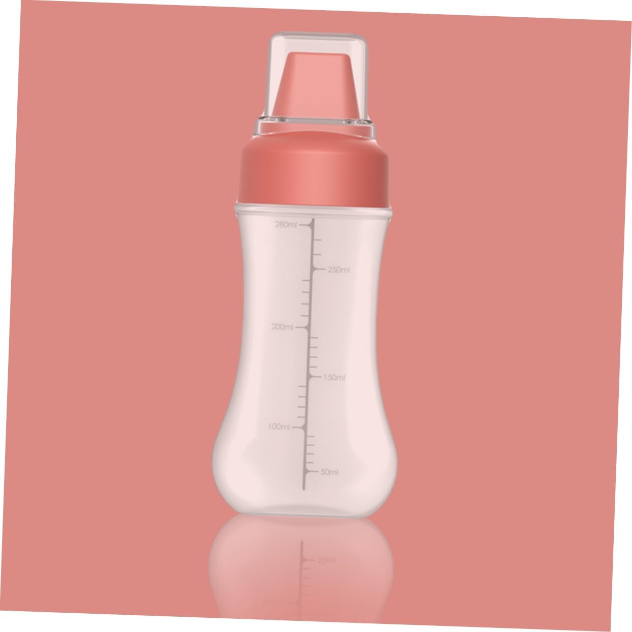 Mikinona 5-Hole Condiment Squeeze Bottle 350ml Red