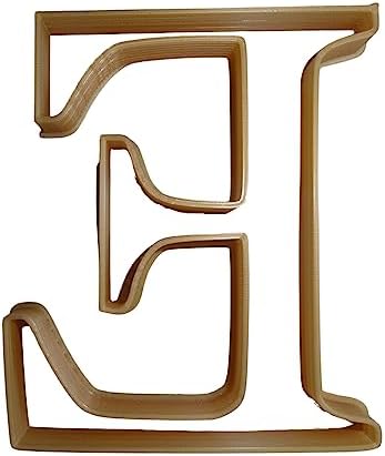 YNGLLC 6X EPSILON GREEK LETTER FONDANT CUTTER USA MADE