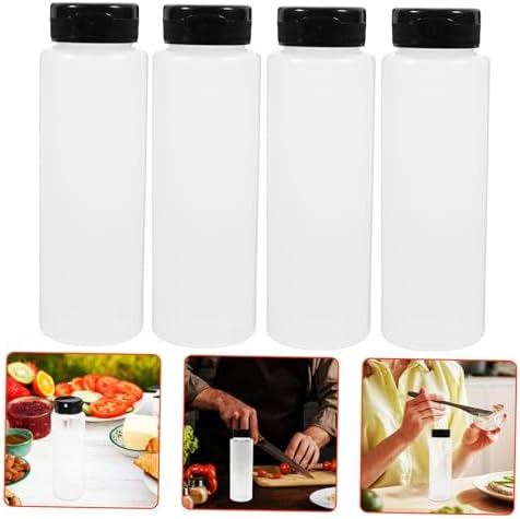 240ml PE Condiment Squeeze Bottles Set of 6