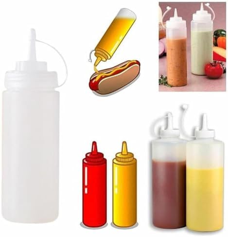 240Ml Condiment Squeeze Bottles Set of 1 1