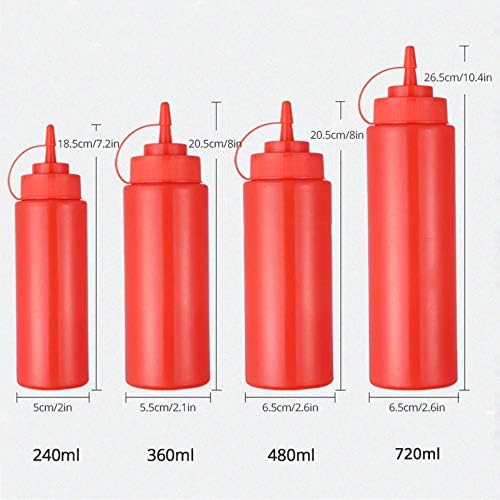 DCMINI 3-Pack Squeeze Bottles for Condiments and Sauces