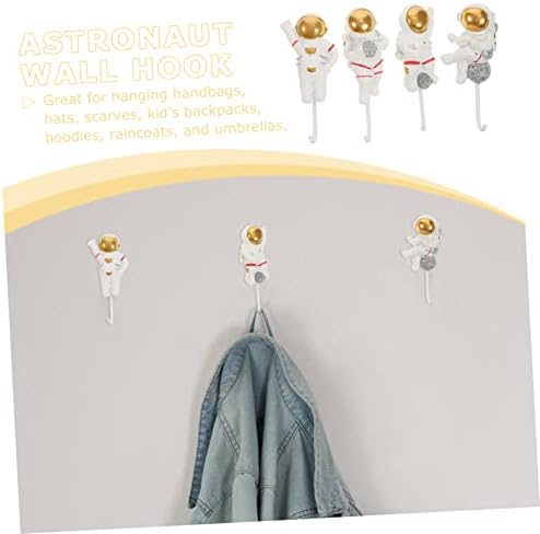 VICASKY 4pcs Space-Themed Astronaut Hooks Wall Decor 1