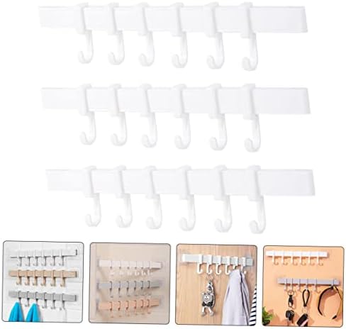 Yardenfun Plastic Adhesive Hook Rack Bathroom Towel Holder
