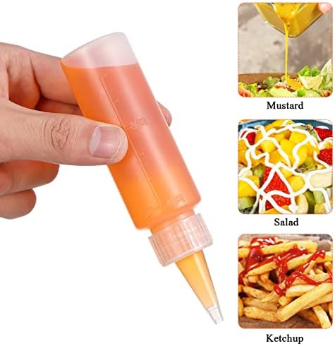 20 Pcs Food Grade Squeeze Condiment Bottles Set