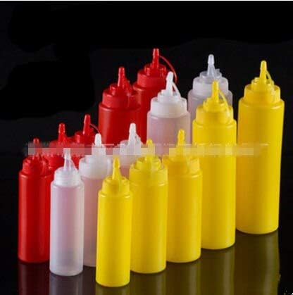 Kasuki Kitchen Plastic Squeeze Bottle Condiment 12 oz