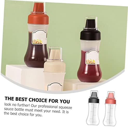 FELTECHELECTR Ketchup Squeeze Bottles 2 Pack with Scale