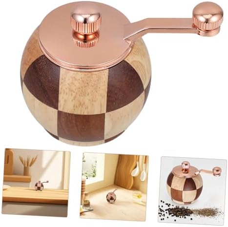 Unomor Hand Crank Wooden Salt and Pepper Grinder Set