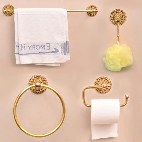 Indian Shelf Gold Wall Hooks - Boho Style Coat Rack
