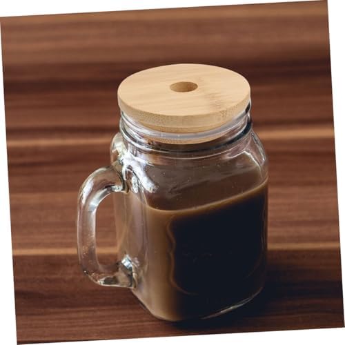 STOBAZA 4pcs Mason Jar Lids with Straw Holes Airtight Leak-Proof