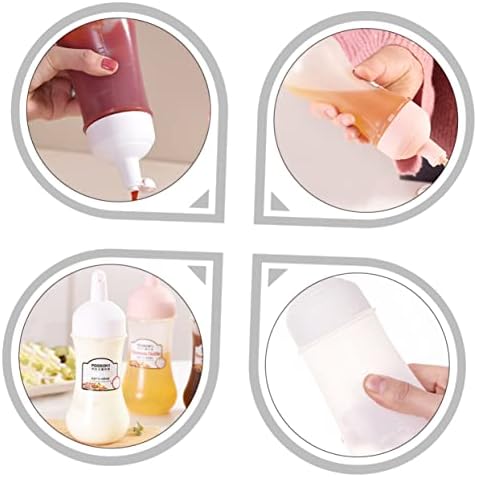 2 Pack Condiment Squeeze Bottles for Ketchup and Sauces