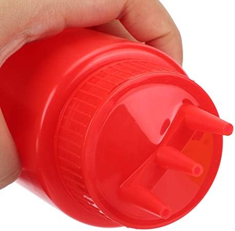 Agatige 3 Hole Condiment Squeeze Bottles 3Pcs