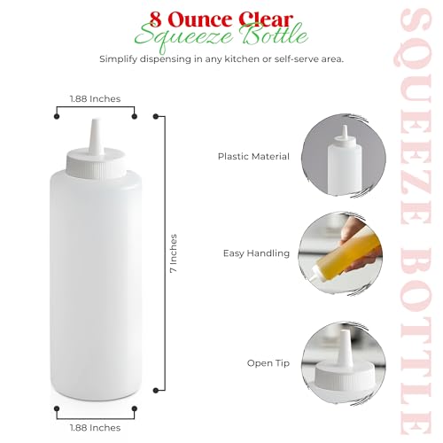 OCS Parts 8 Ounce Clear Squeeze Bottle 1