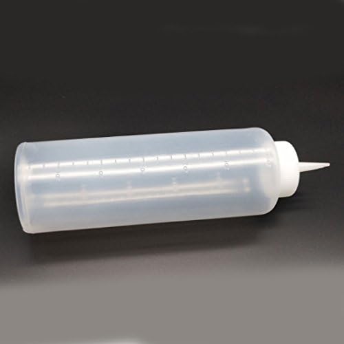 SUPIA 3 Hole Condiment Squeeze Bottles 14oz White
