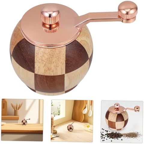 NAMOARLY Hand Crank Wooden Pepper Grinder Set 1