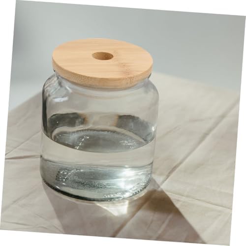 BRIGHTFUFU 6pcs Wooden Replacement Lids for 70MM Mason Jars
