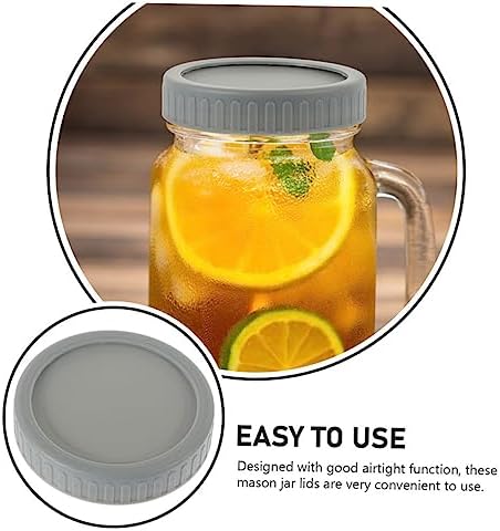 PHENOFICE 2 Pack Wide Mouth Mason Jar Lids Set for Canning