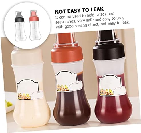 BIUDECO Ketchup Squeeze Bottles 2Pcs Portable Condiment Storage with Scale