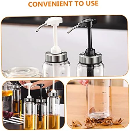 COLLBATH Honey Jar Pump Small Sauce Bottle for Soy Sauce Vinegar