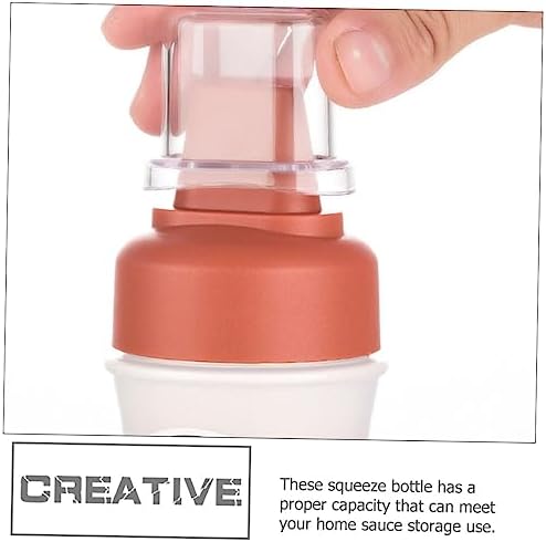 Garneck 2pcs Condiment Squeeze Bottles with Lids 1