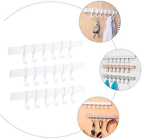 Yardenfun Plastic Adhesive Hook Rack Bathroom Towel Holder