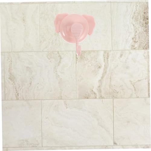 4Pcs Cute Elephant Suction Cup Hooks No Drill Bathroom Wall Hooks