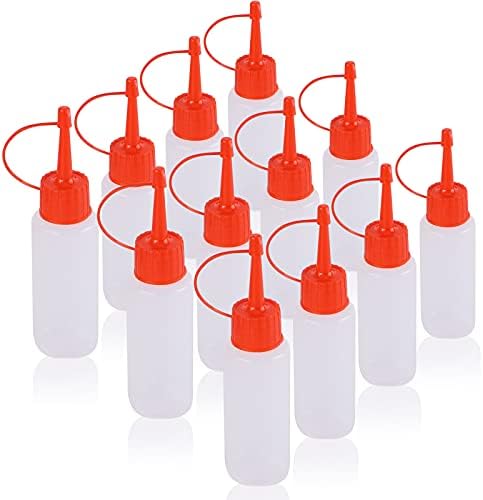 KINMAD 12 pcs 2 oz Squeeze Paint Bottles Glue Bottles