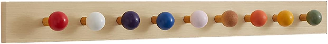 JITEM Kids Wall Coat Rack Wooden Peg Rack