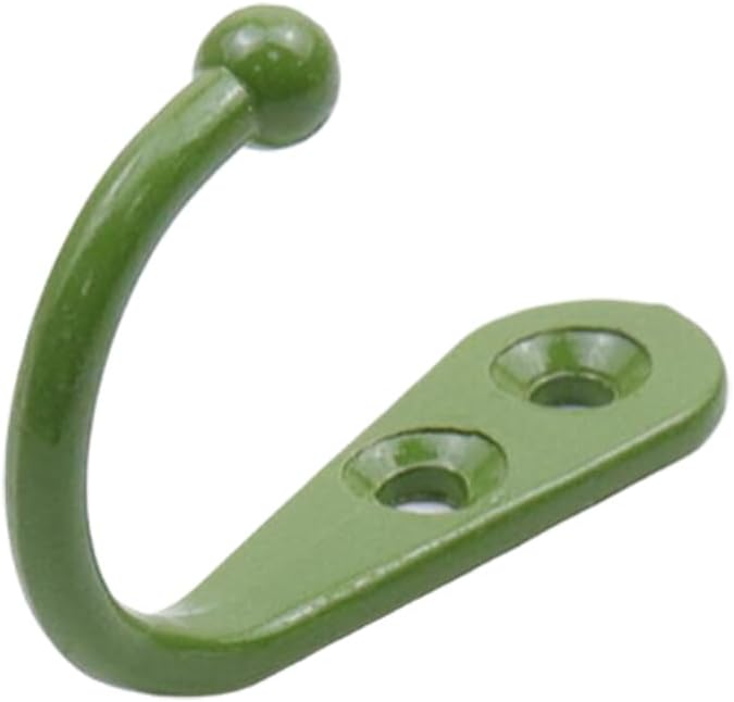 MY MIRONEY 10 Pack Green Coat Hooks Wall Mount