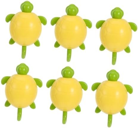 CHILDWEET 6pcs Adhesive Turtle Hooks for Home Use