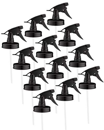 Jarmazing Mason Jar Sprayer Lids 12 Pack Black 1