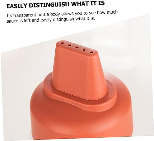 KICHOUSE 2pcs Condiment Squeeze Bottles with Measurement