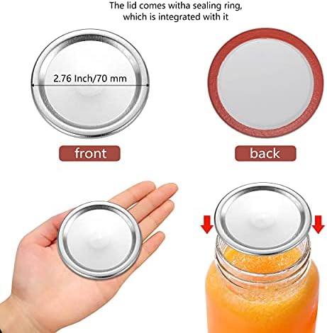 Topbooc 150-Count Regular Mouth Canning Lids Set 1