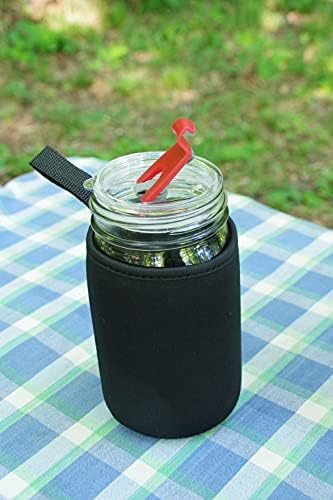 Masun Mason Jar Drinking Lids With Sleeves 2 Pack 1