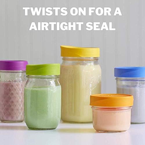 iLIDS SL-W-GRY2 Mason Jar Lid Pack of 2 Gray