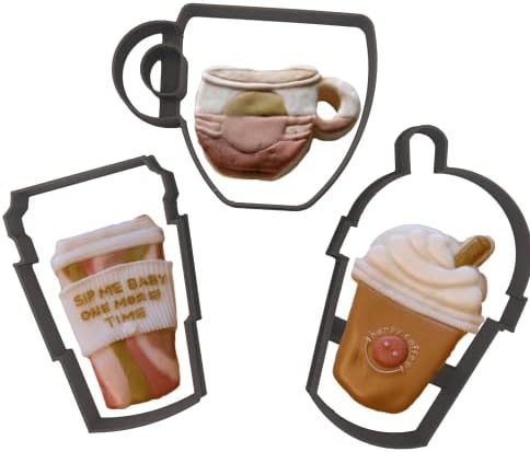 Hearts Treasure Coffee Cup Cookie Cutters 3 Pack 1