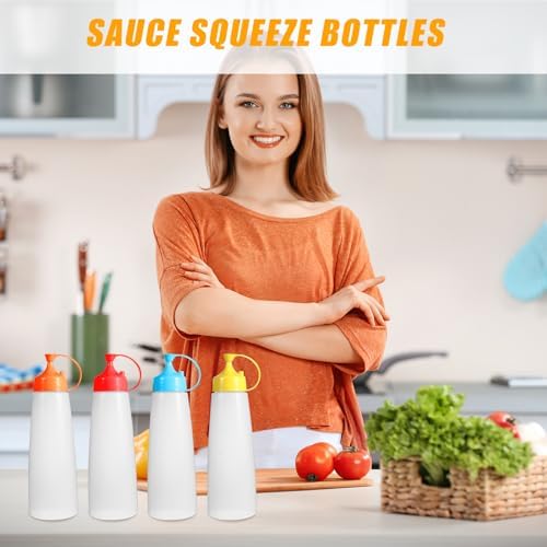 MAGICLULU 4pcs Salad Squeeze Bottles
