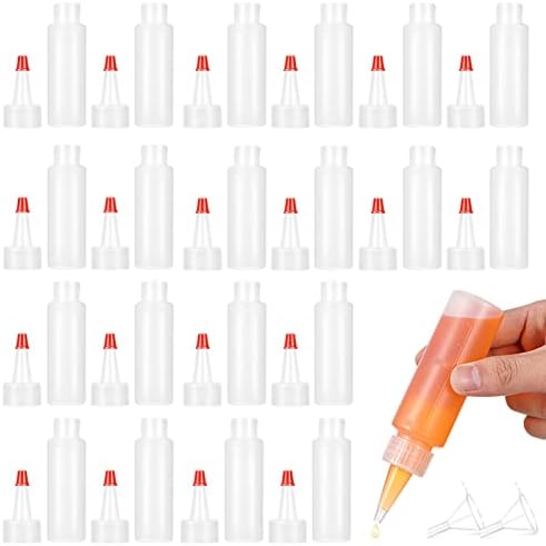 20 Pcs Food Grade Squeeze Condiment Bottles Set