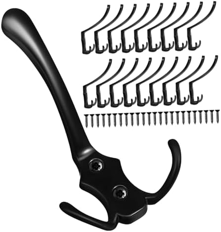 Vaguelly 20pcs Metal Wall Coat Hooks for Home Organization 1