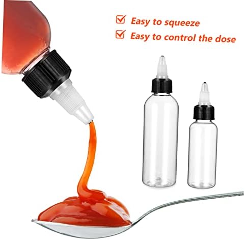 VINTORKY 12 Pack Refillable Salad Squeeze Bottles