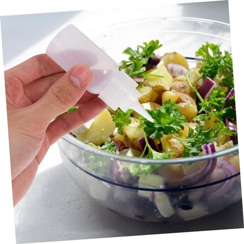 Set of 2 Squeezable Condiment Bottles for Jam Sauce Mustard