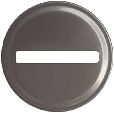 Stainless Steel Coin Slot Bank Lid Inserts 10 Pack Regular Mouth