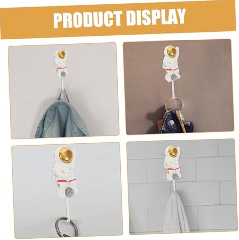 Cute Astronaut Wall Hooks No Drill Adhesive