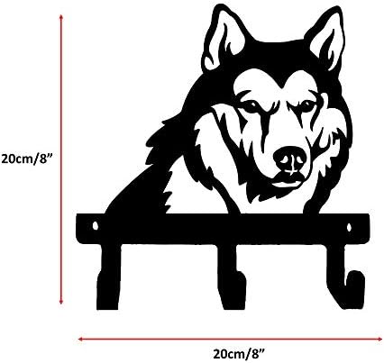 Fit Frenchie Siberian Husky Wolf Shape Wall Hook