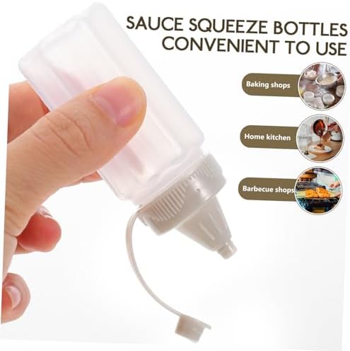 FELTECHELECTR Condiment Bottles Set of 8 for Kitchen Use