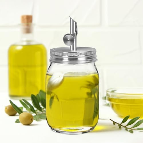 Houjioes 2Pack Spout Lids for 275 Mason Jars