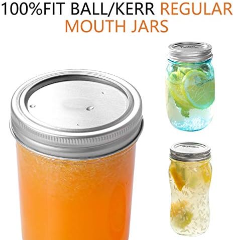 Topbooc 150-Count Regular Mouth Canning Lids Set 1