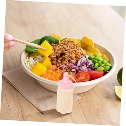 FELTECHELECTR Reusable Condiment Bottle Set for Honey and Salad Dressing