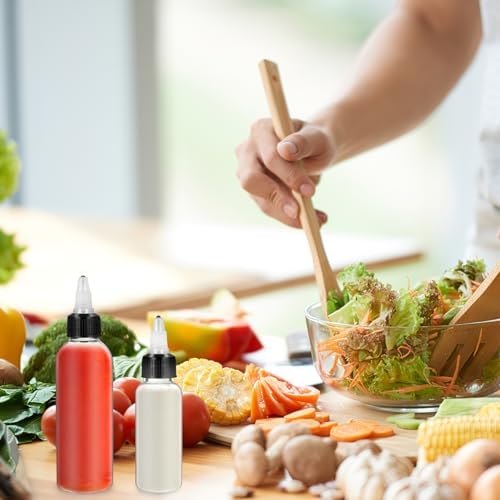 12 Pack Reusable Squeeze Bottles for Condiments