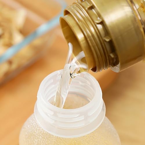 YAMSLAM 2 Pcs Clear Condiment Squeeze Bottles