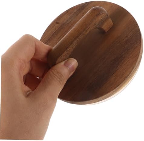 BRIGHTFUFU Acacia Wood Canning Lids with Silicone Seals